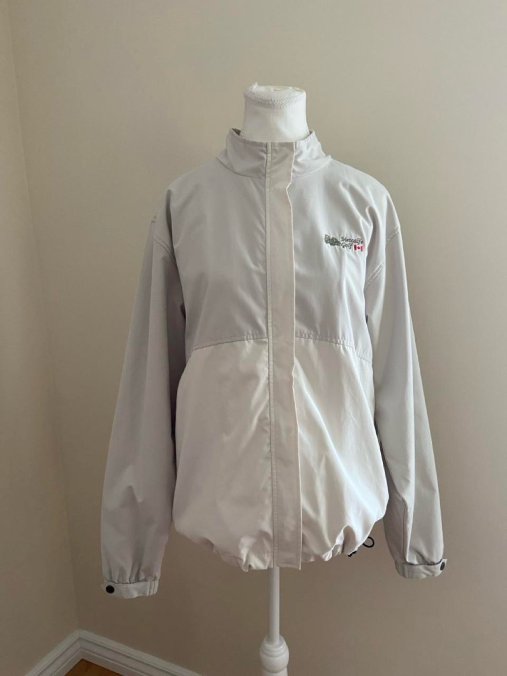 Antigua Light Gray Women's Utility Windbreaker Jacket